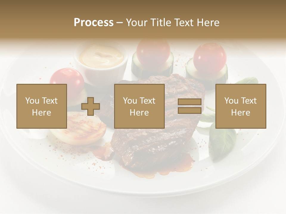 Bbq Sirloin Eat PowerPoint Template
