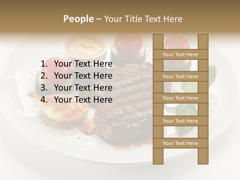 Bbq Sirloin Eat PowerPoint Template