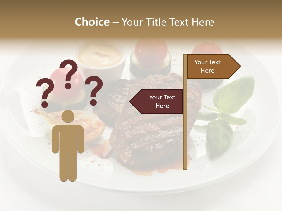 Bbq Sirloin Eat PowerPoint Template