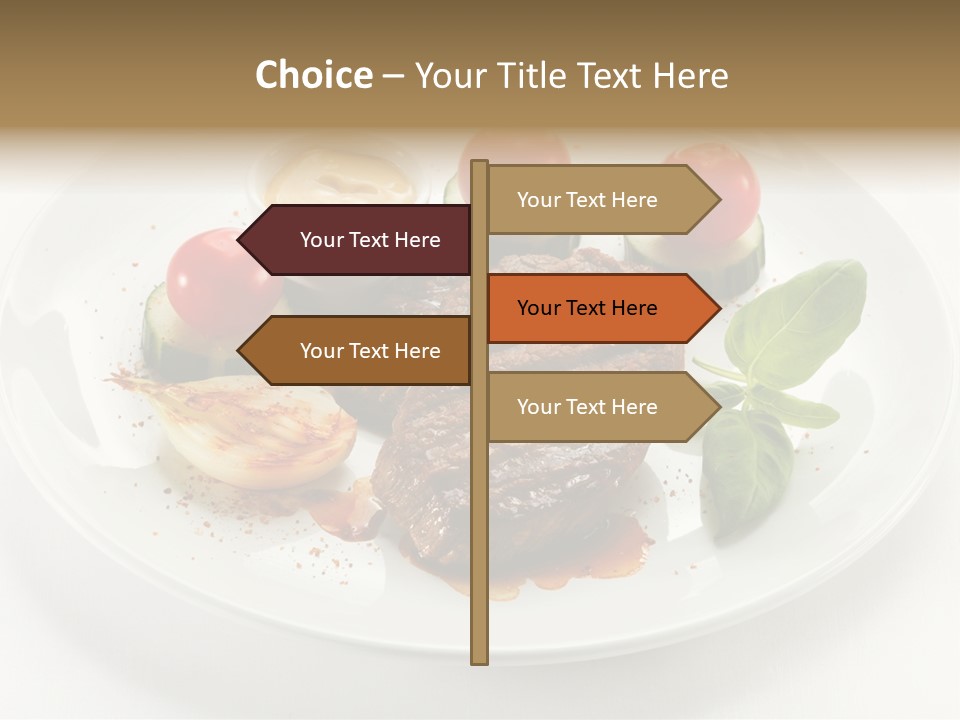 Bbq Sirloin Eat PowerPoint Template