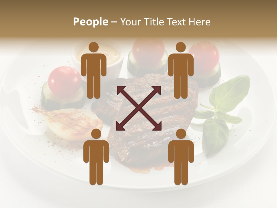 Bbq Sirloin Eat PowerPoint Template