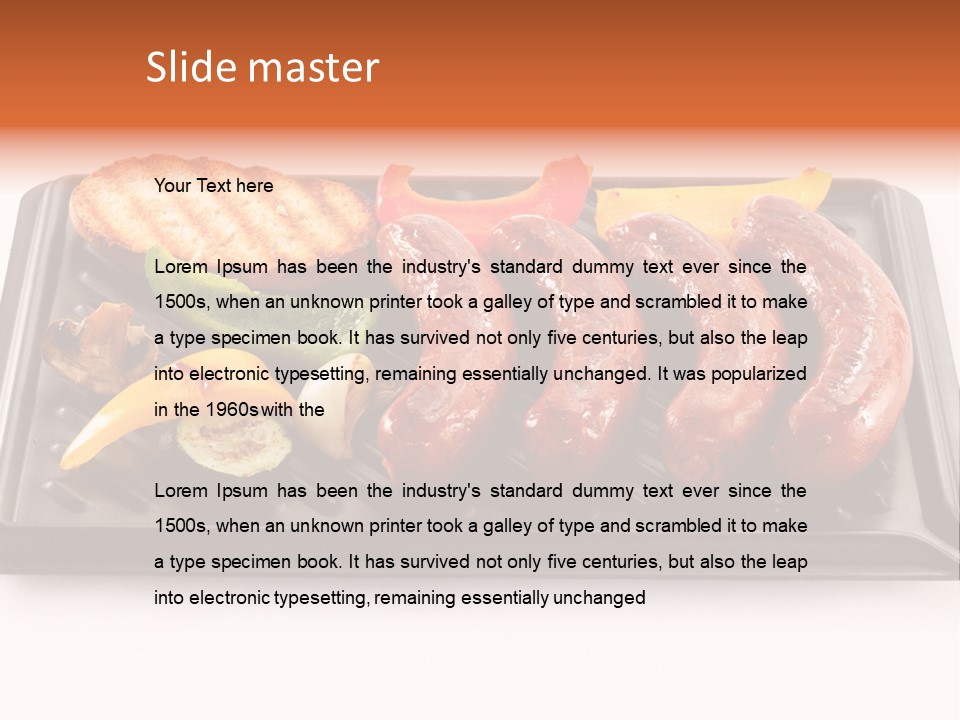 Picnic Vegetable Cooking PowerPoint Template