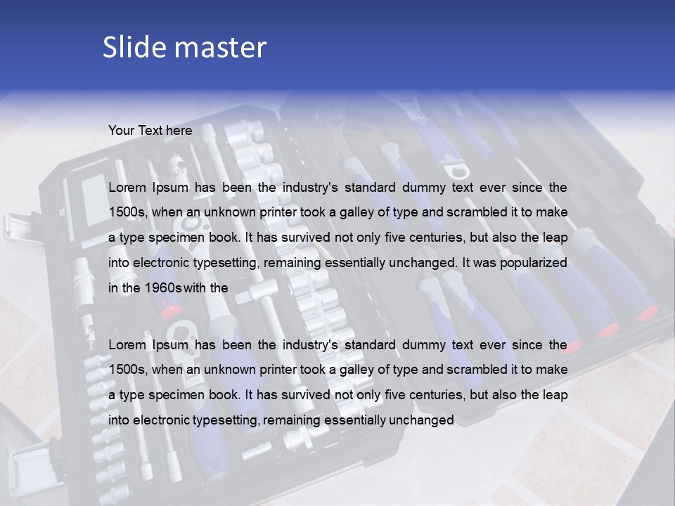 Work Box Car PowerPoint Template