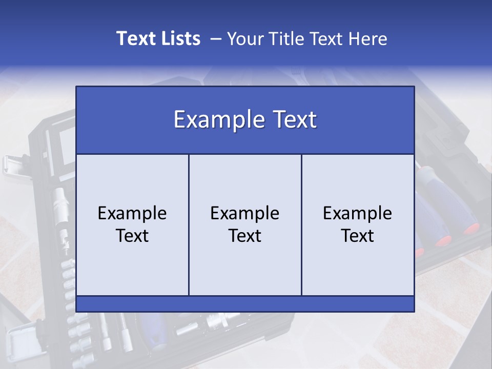 Work Box Car PowerPoint Template
