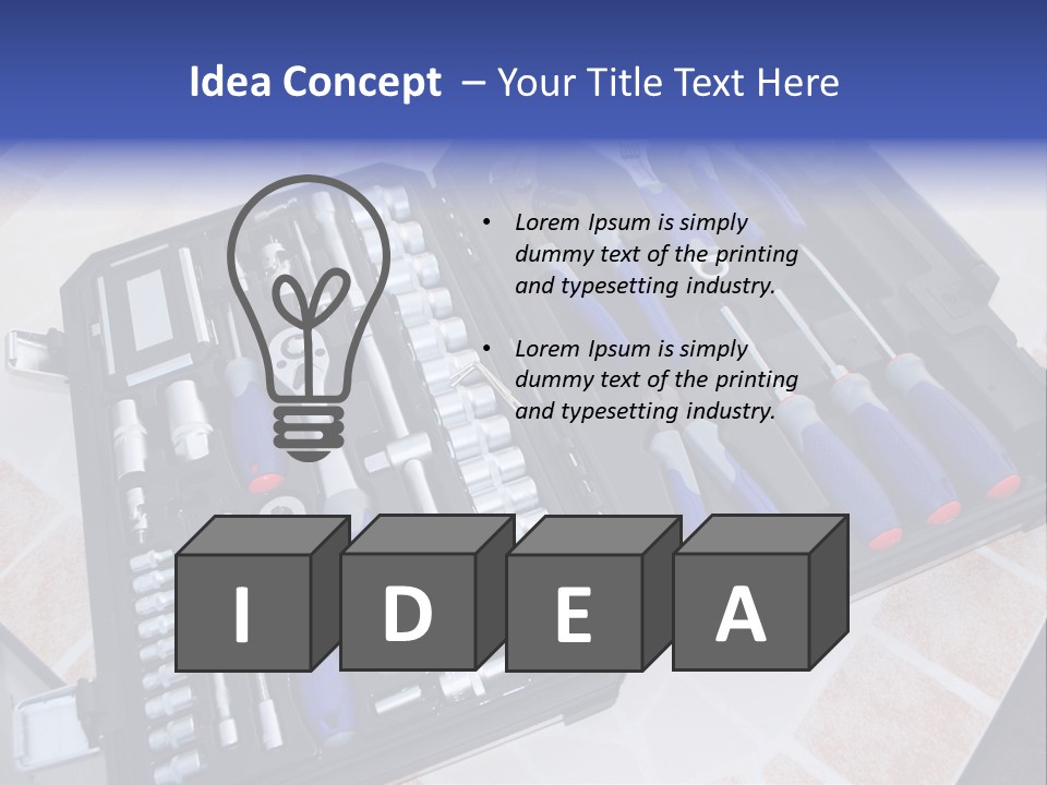 Work Box Car PowerPoint Template