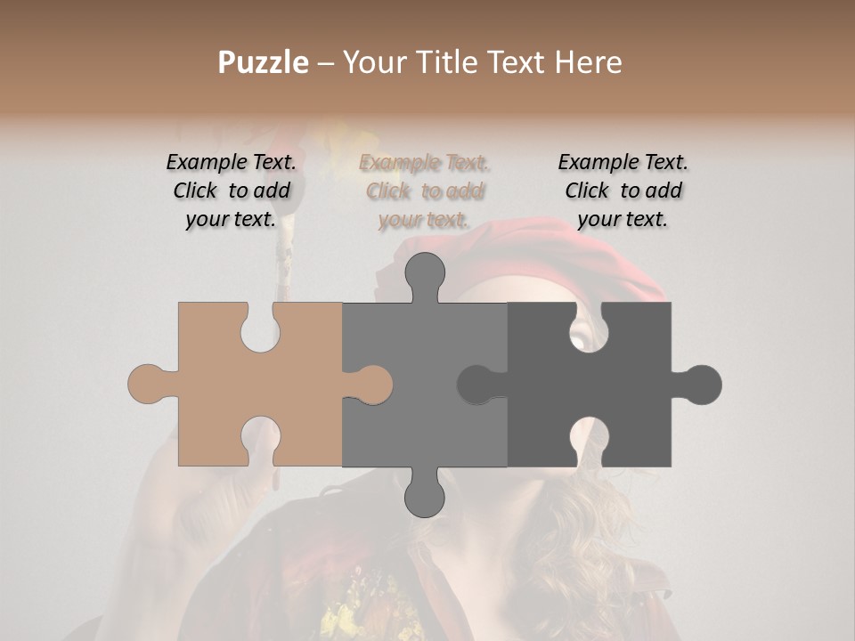 Teen Create Woman PowerPoint Template