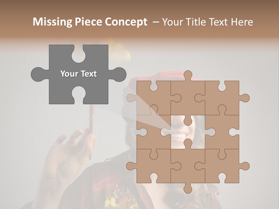 Teen Create Woman PowerPoint Template