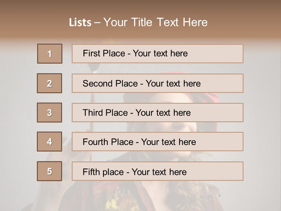 Teen Create Woman PowerPoint Template