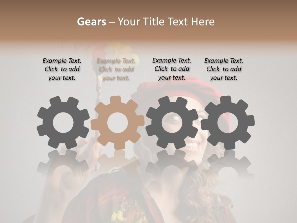 Teen Create Woman PowerPoint Template
