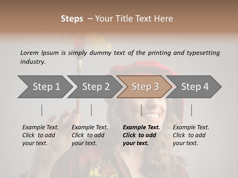 Teen Create Woman PowerPoint Template