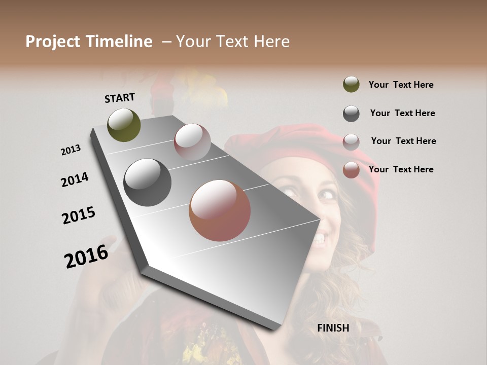 Teen Create Woman PowerPoint Template