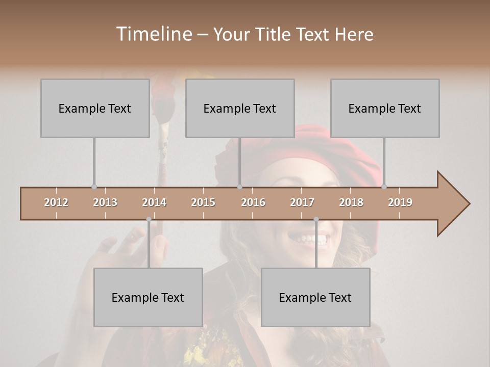 Teen Create Woman PowerPoint Template