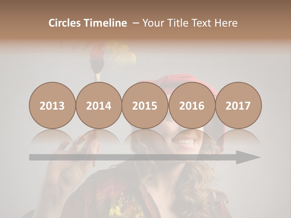 Teen Create Woman PowerPoint Template