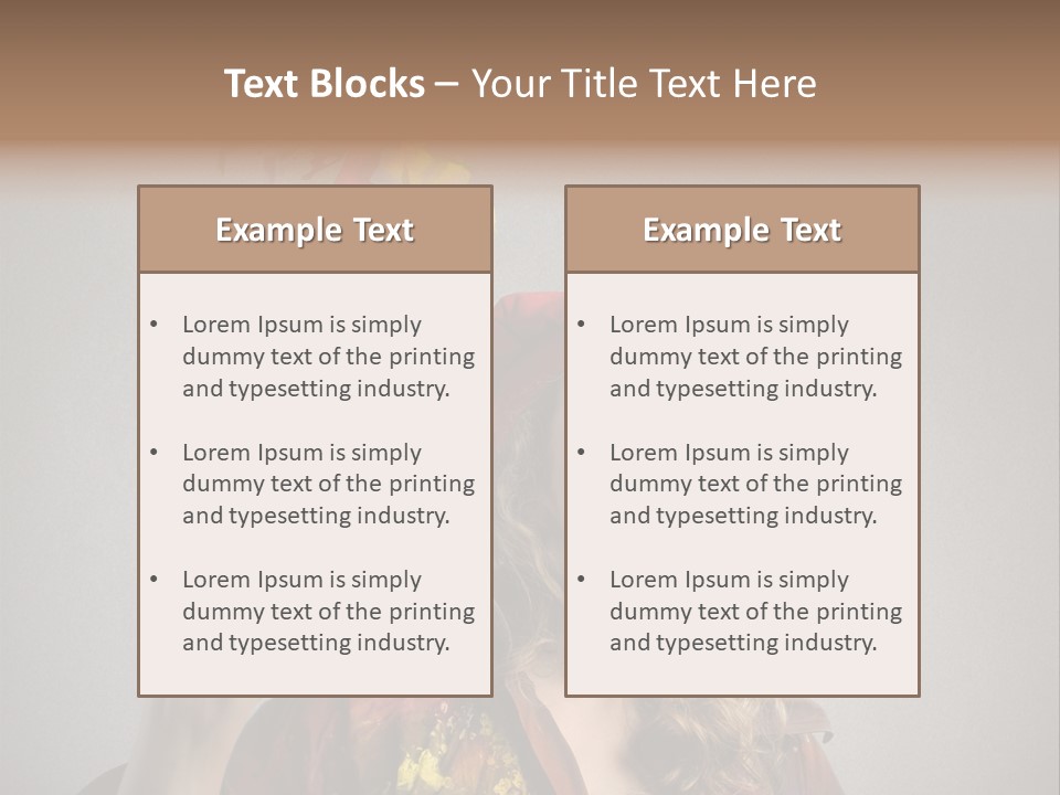 Teen Create Woman PowerPoint Template