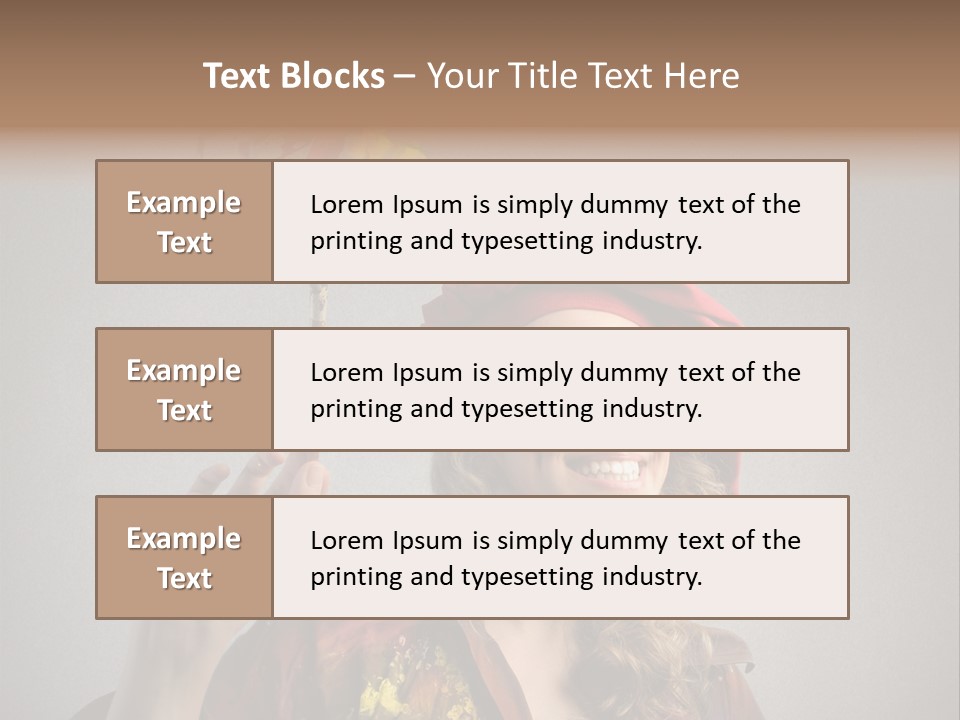 Teen Create Woman PowerPoint Template