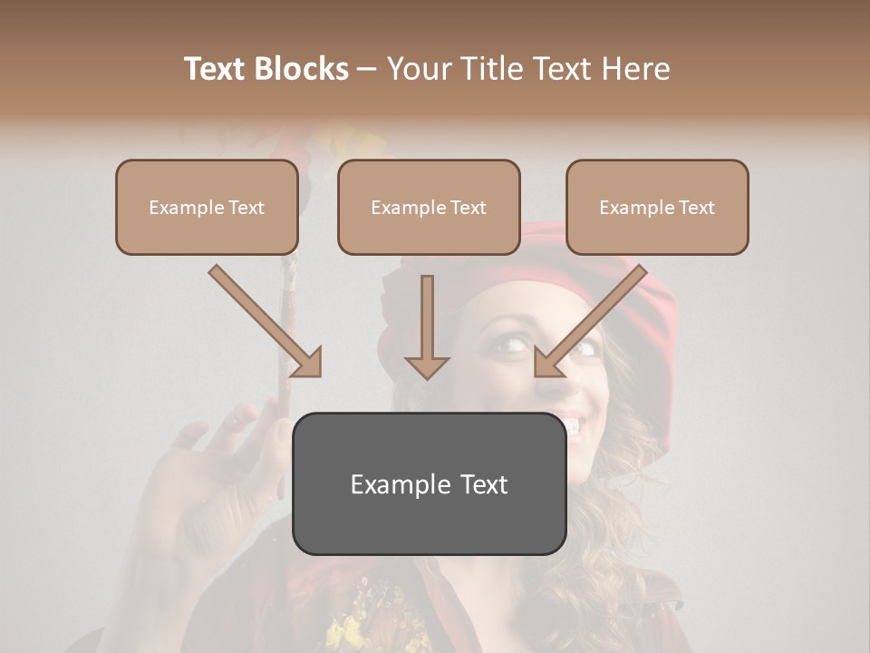 Teen Create Woman PowerPoint Template