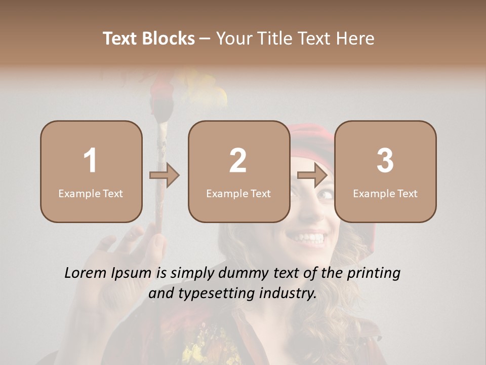 Teen Create Woman PowerPoint Template