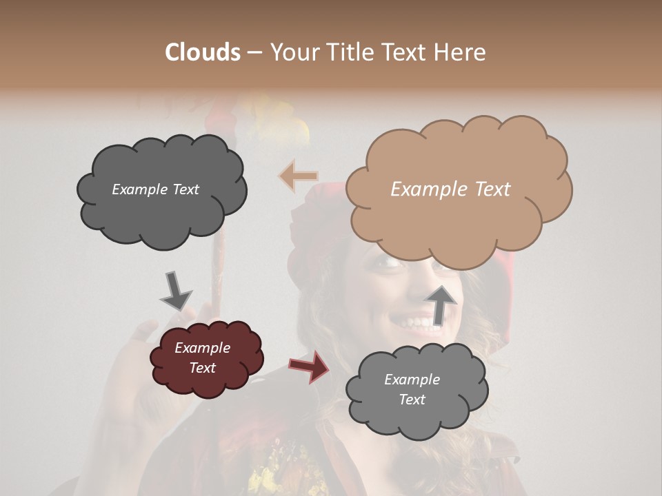 Teen Create Woman PowerPoint Template