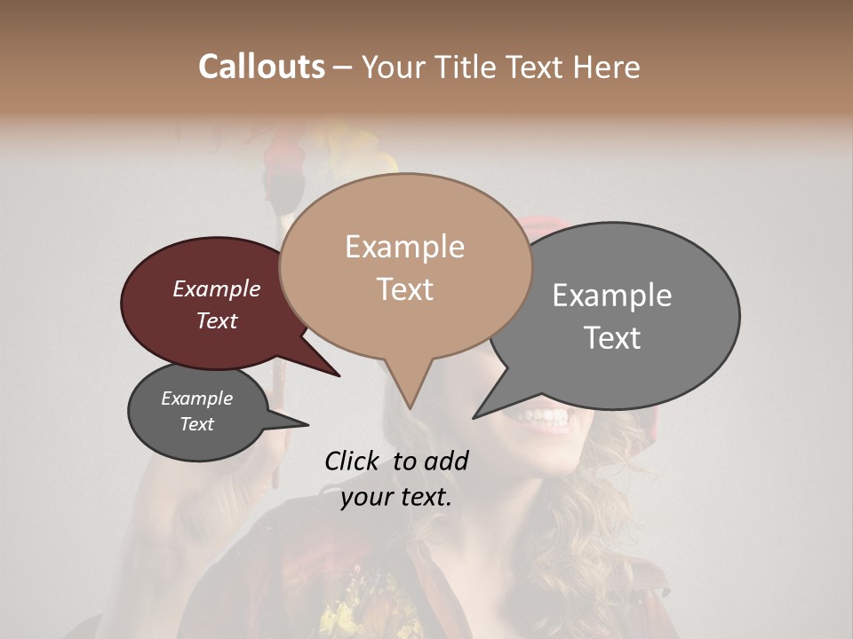 Teen Create Woman PowerPoint Template