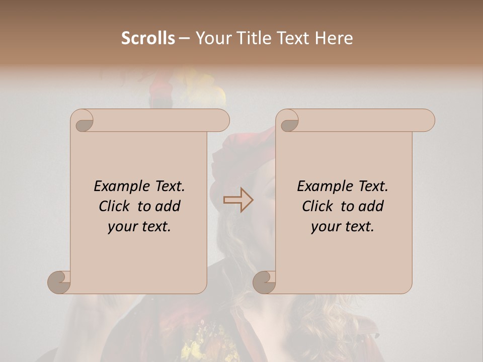 Teen Create Woman PowerPoint Template