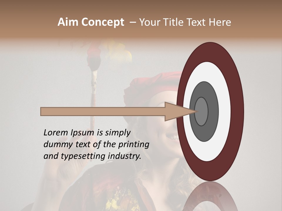 Teen Create Woman PowerPoint Template