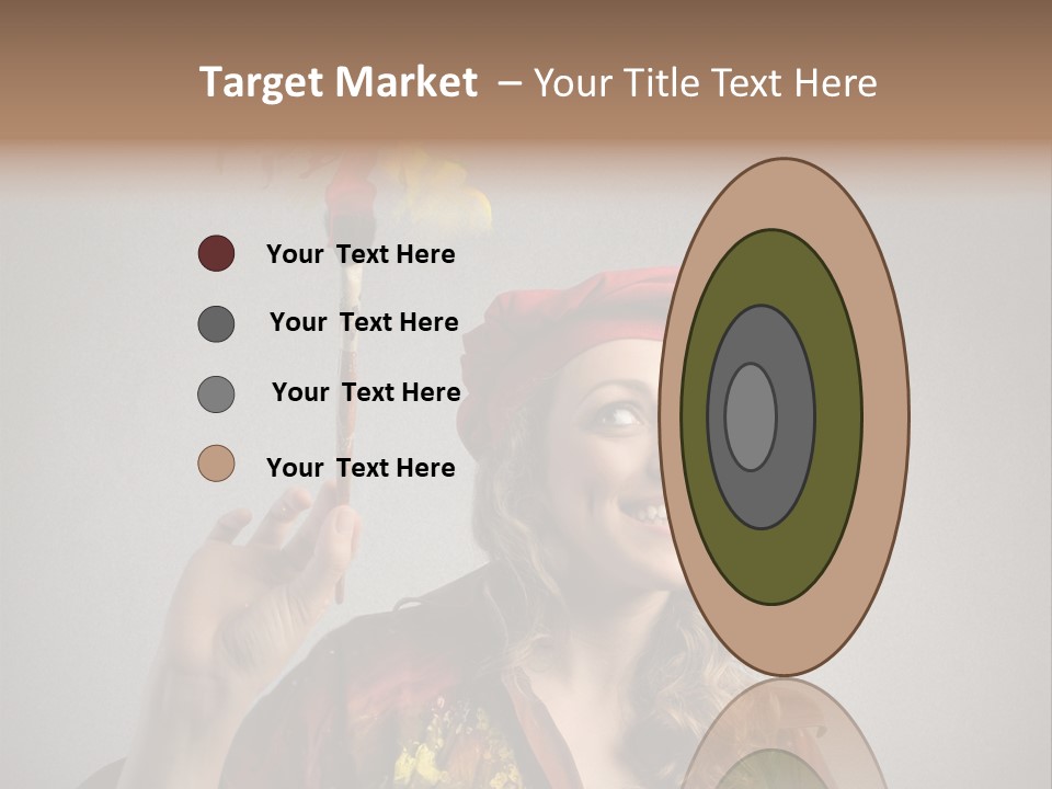 Teen Create Woman PowerPoint Template