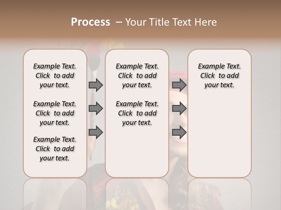 Teen Create Woman PowerPoint Template