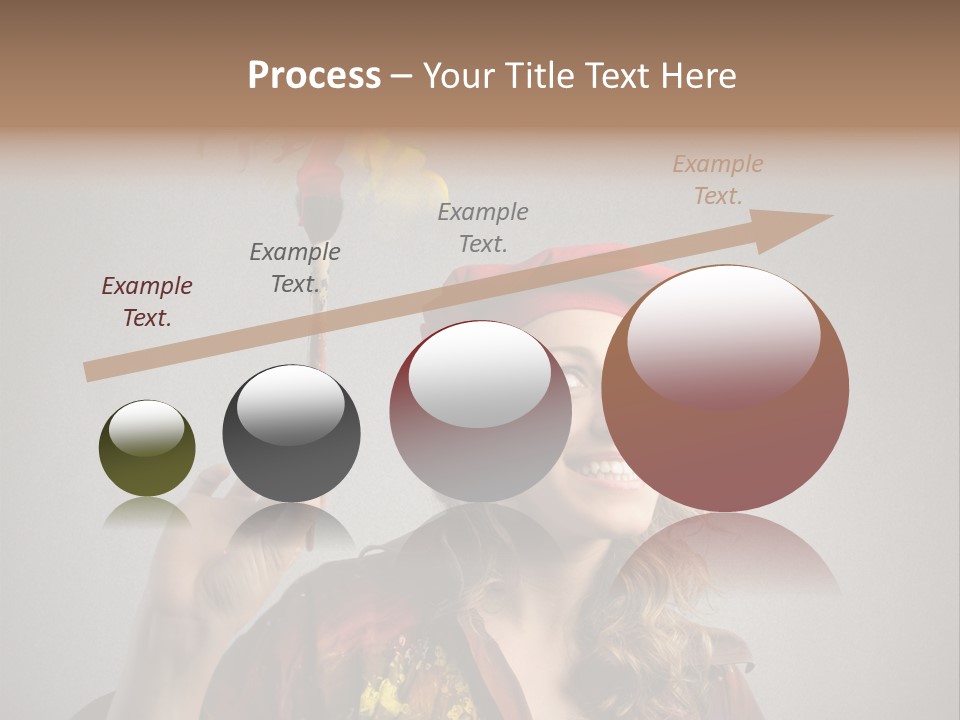 Teen Create Woman PowerPoint Template