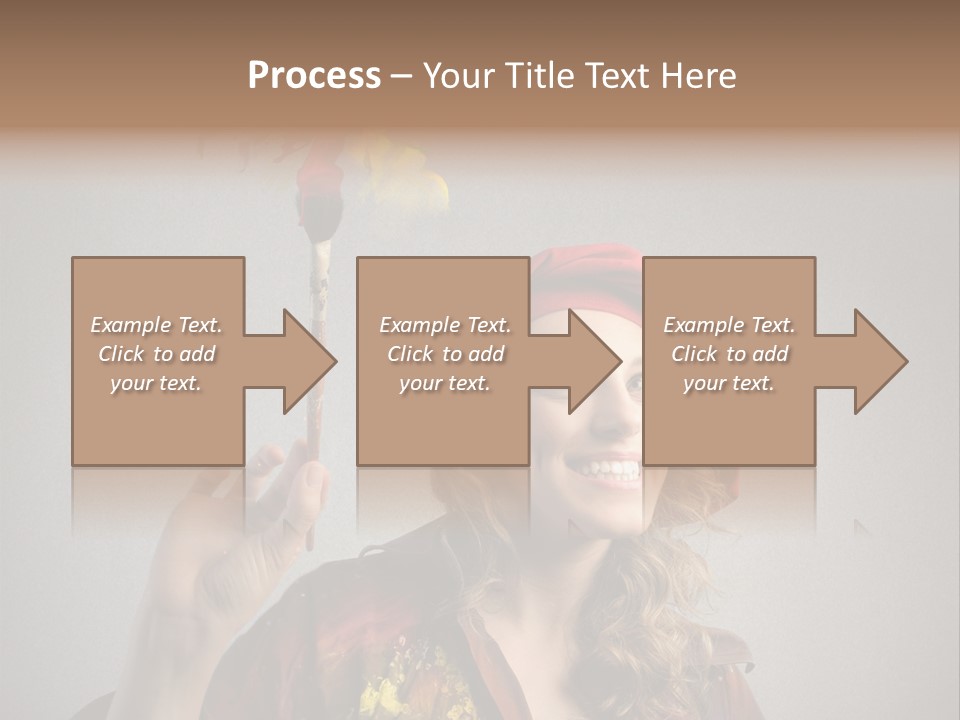 Teen Create Woman PowerPoint Template