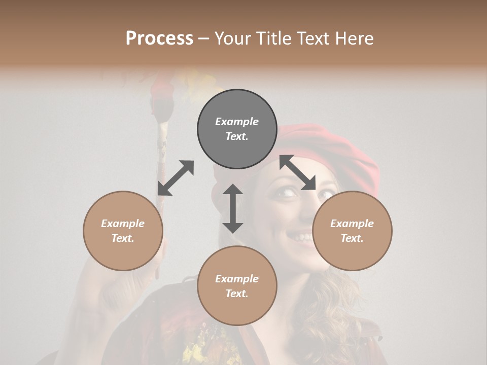 Teen Create Woman PowerPoint Template