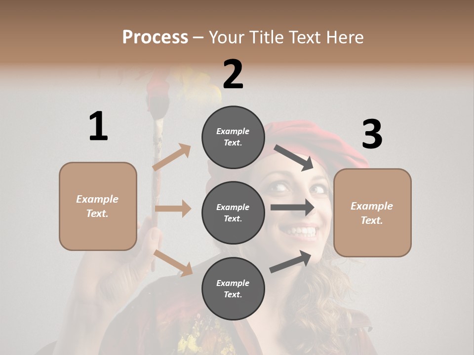 Teen Create Woman PowerPoint Template