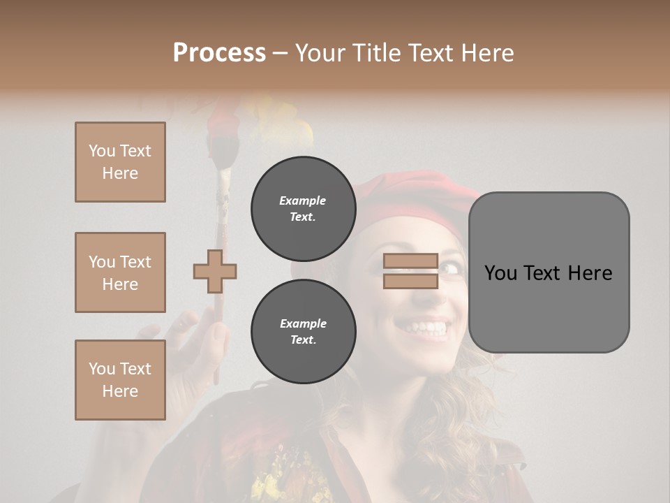 Teen Create Woman PowerPoint Template