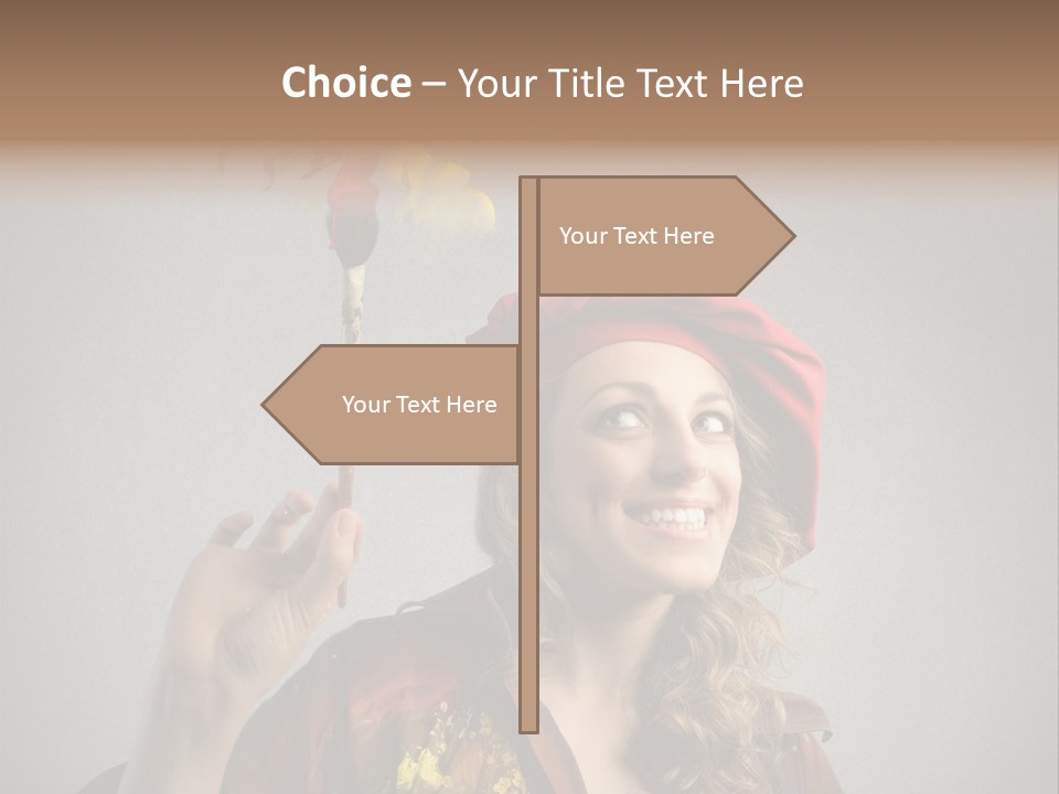 Teen Create Woman PowerPoint Template