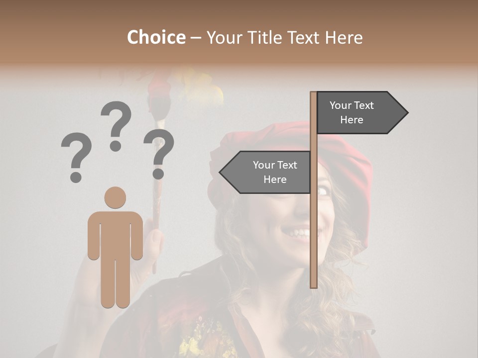Teen Create Woman PowerPoint Template
