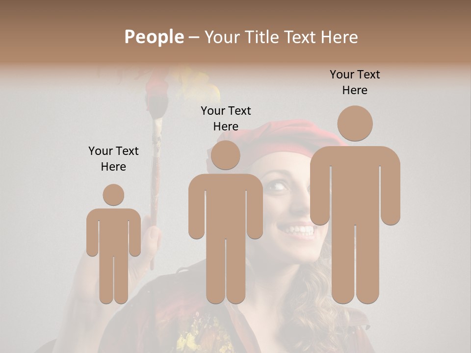 Teen Create Woman PowerPoint Template