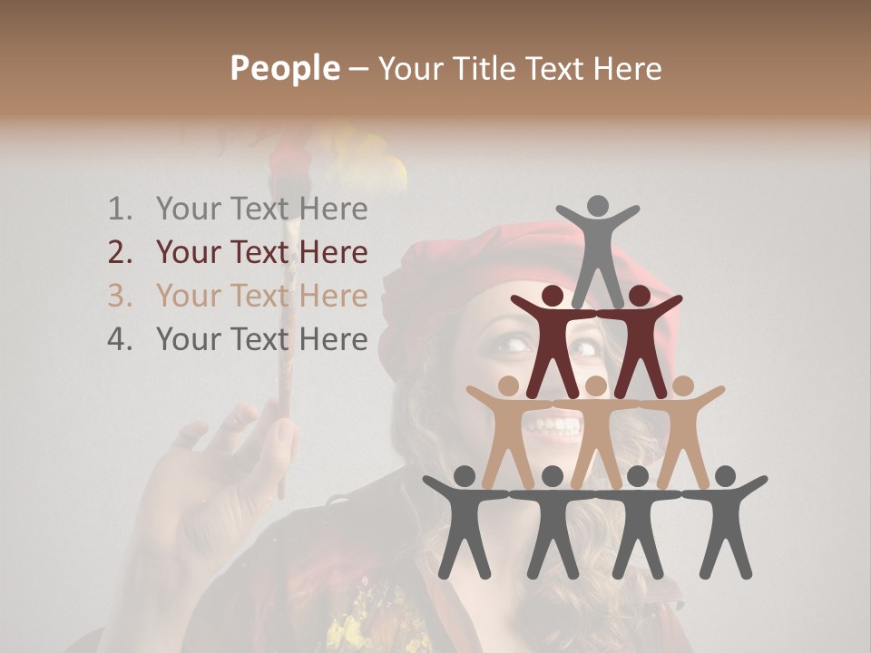 Teen Create Woman PowerPoint Template