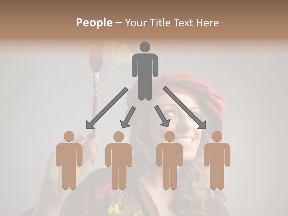 Teen Create Woman PowerPoint Template