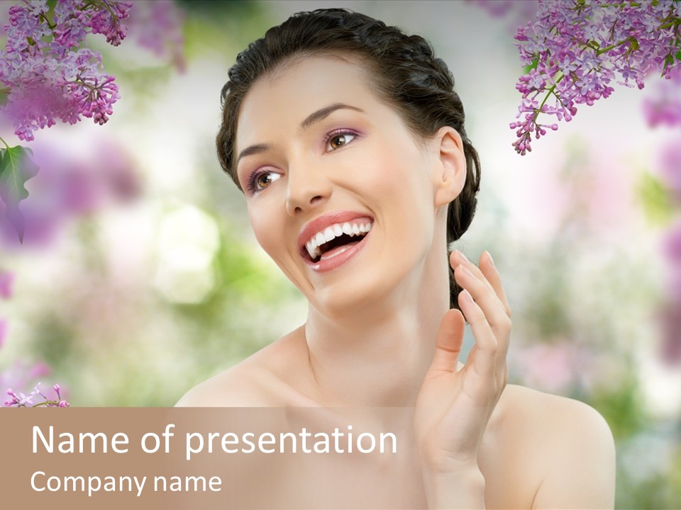 Skin Face Summer PowerPoint Template