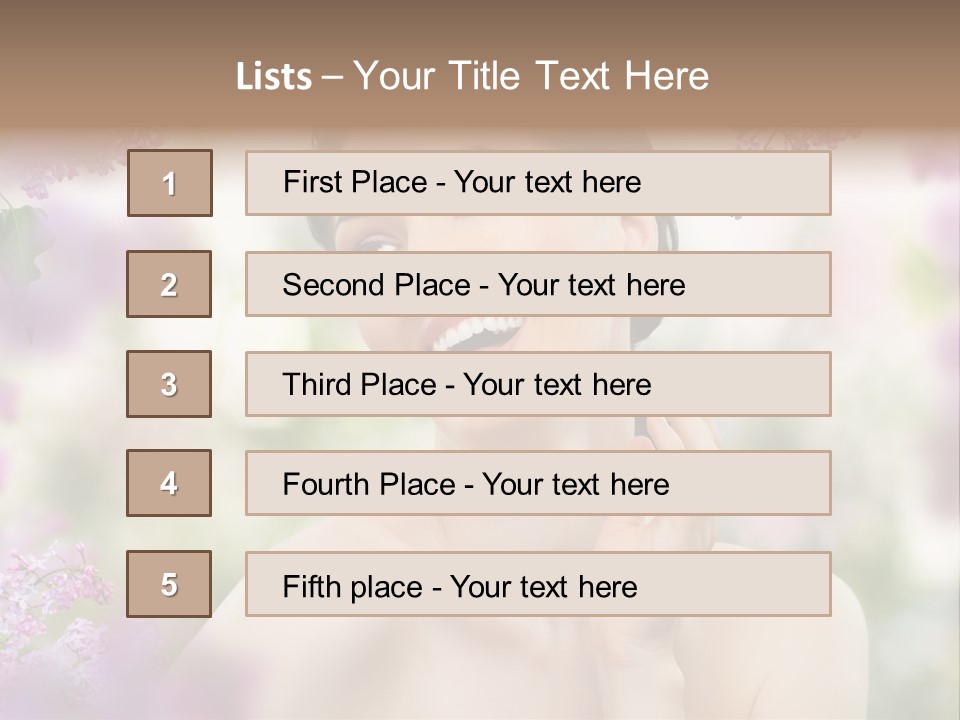 Skin Face Summer PowerPoint Template