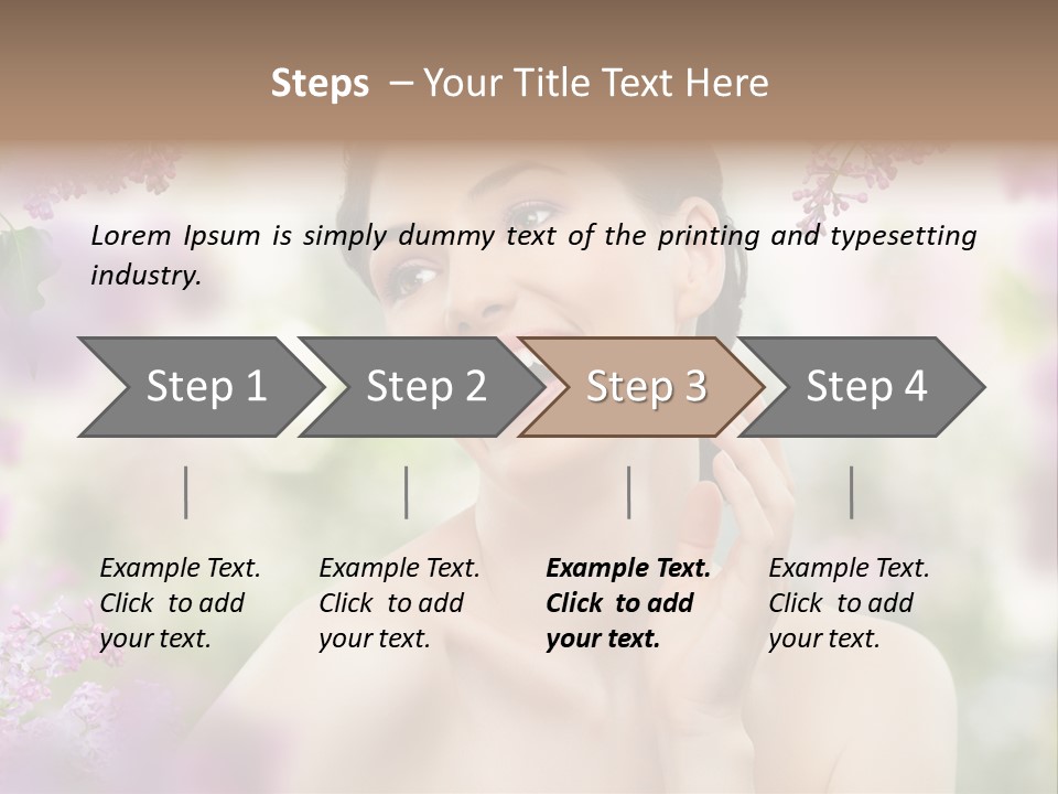 Skin Face Summer PowerPoint Template