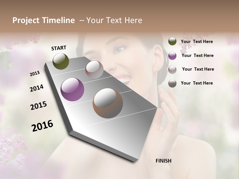 Skin Face Summer PowerPoint Template