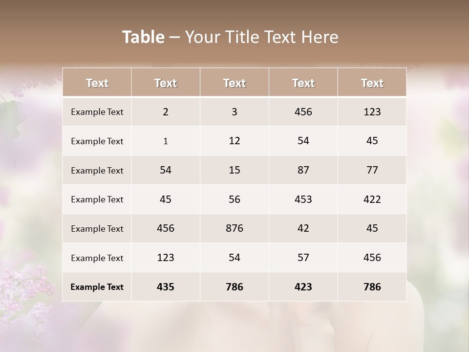 Skin Face Summer PowerPoint Template