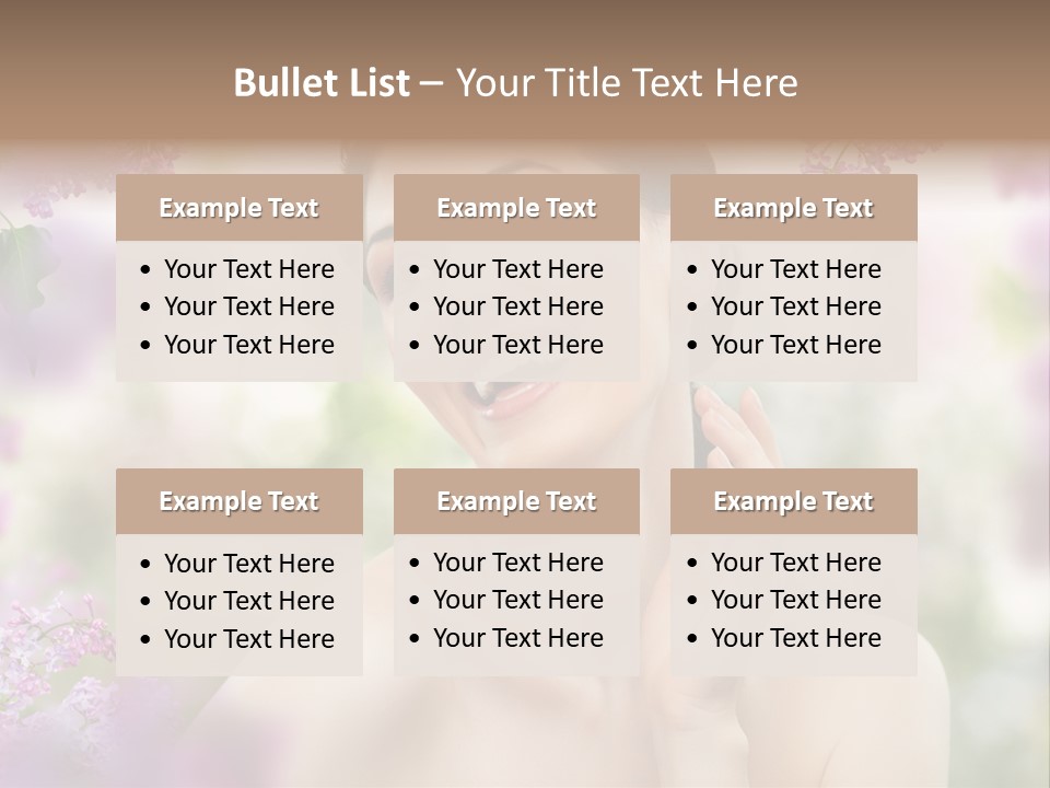 Skin Face Summer PowerPoint Template