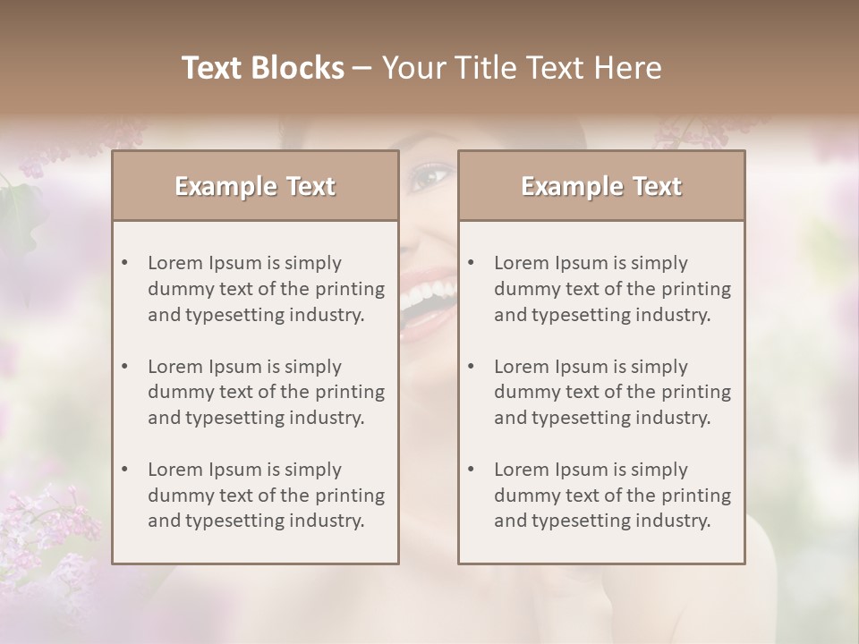 Skin Face Summer PowerPoint Template