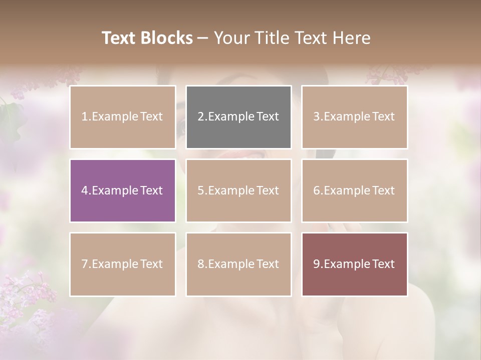 Skin Face Summer PowerPoint Template