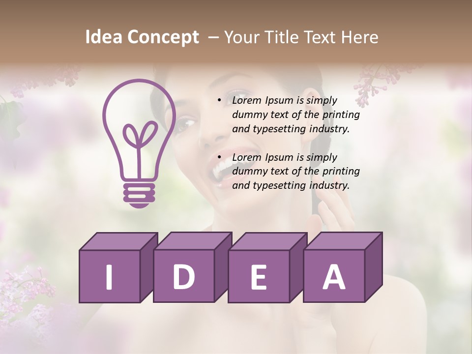 Skin Face Summer PowerPoint Template