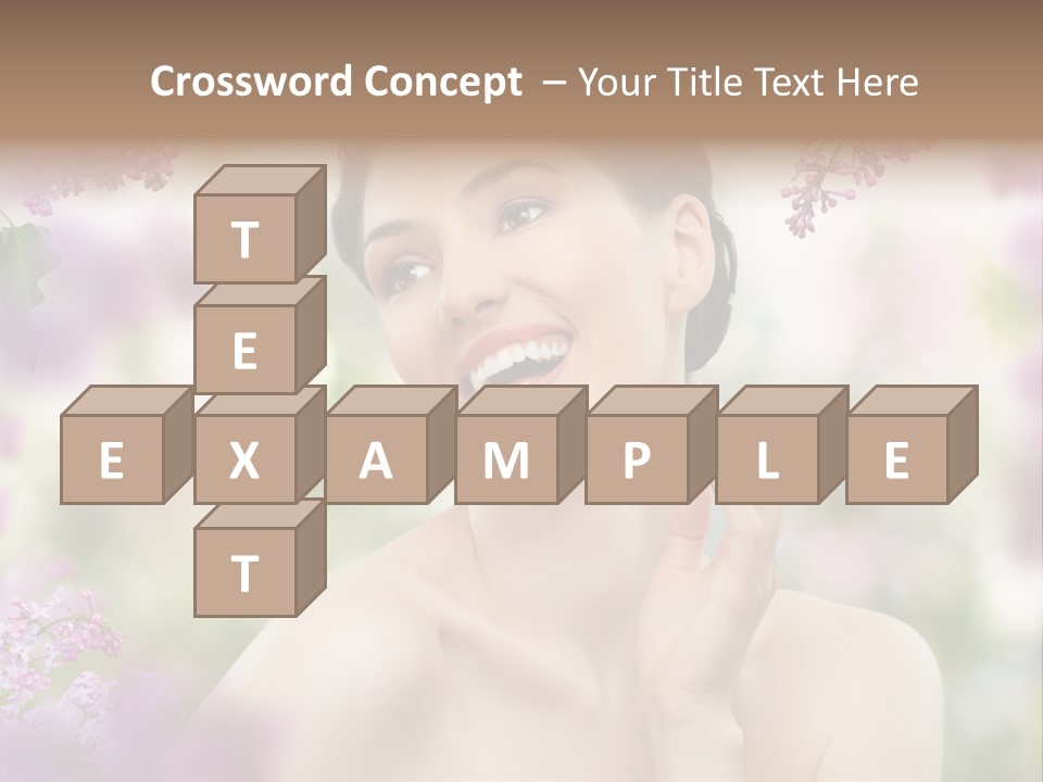 Skin Face Summer PowerPoint Template