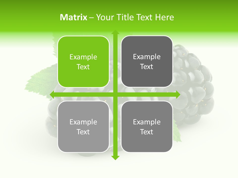 Juicy Healthy Dewberry PowerPoint Template