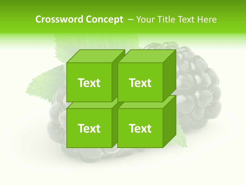 Juicy Healthy Dewberry PowerPoint Template