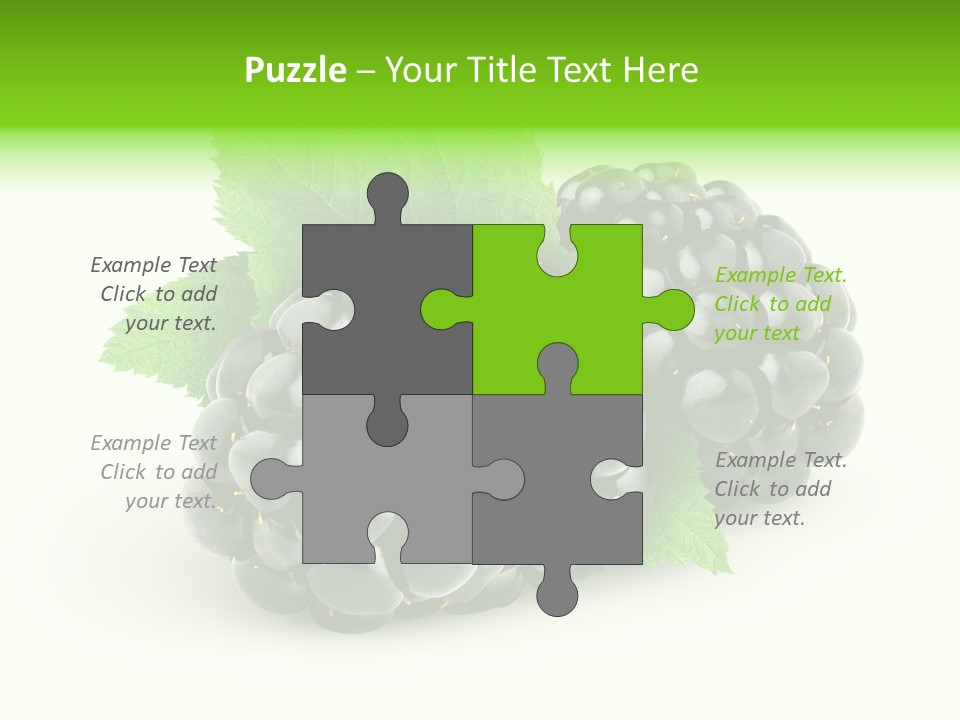 Juicy Healthy Dewberry PowerPoint Template